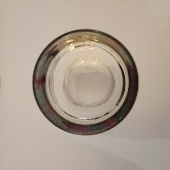 Set Of 4 Holiday Wreath Design Highball Glasses With Gold Rim 16 Oz Christmas De - Picture 4 of 6